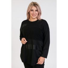 Women's tunic, size 56, black color