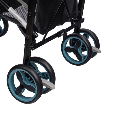 Stroller walking children's indigo punto, folds into a cane, blue color-9