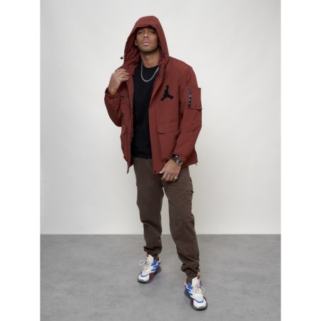 Sports male jacket, size 58, burgundy color-7