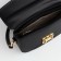 Women's bag on the valve, Textura, small size, black color