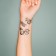 Tattoo on the body Black "Butterflies" set 5 pcs 6x6 cm