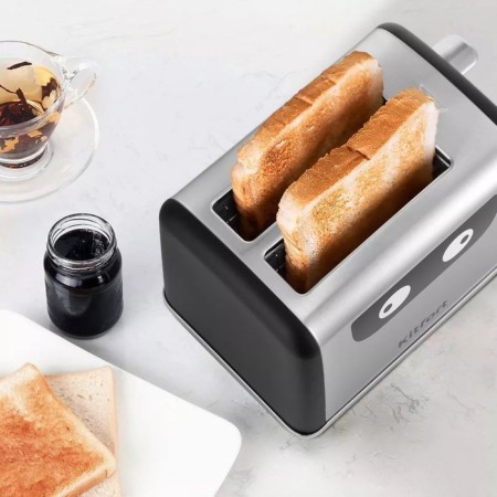 Toster KitFort KT-6221, 870 W, 6 fry modes, 2 toasts, black-silver-2