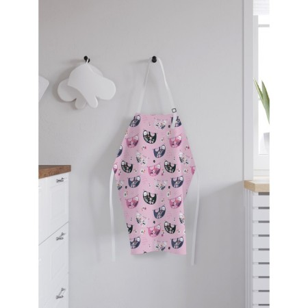 Apron kitchen with a photo print "Flower sloths", adjustable, size OS-1