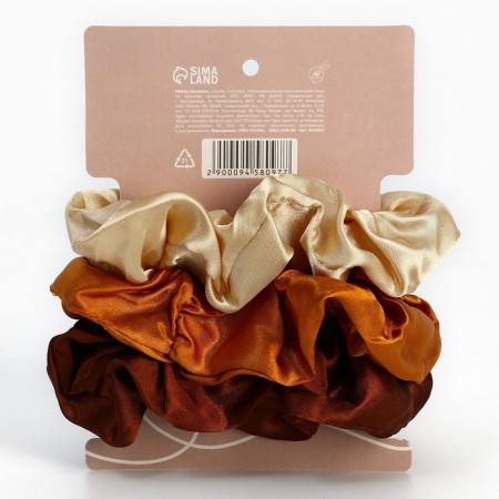 Hair gum "Present for You", diam 10 cm, 3 pcs.-2