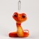 Soft toy on the suspension "snake", 11 cm, sandy color