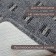 Doha rug, size 45x75 cm, color L-Gray