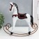 Souvenir tree "Horse-rocking" White with red 22x5x23 cm