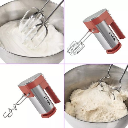 Mixer KitFort KT-3426, manual, 300 watts, 5 speeds, orange-2