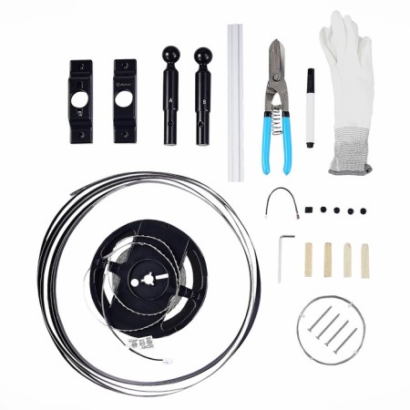 The cable light system ST LUCE. ST961.447.14. Ray. 1x13.5 W, LED, 4000K, 8100 LM, 600x0.8 cm, black color