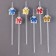 Tubes "Gifts", in the set 6 pcs., Silver