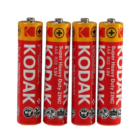 Salt battery Kodak Extra Heavy Duty, AAA, R03-4BL, 1.5V, blister, 4 pcs.-1