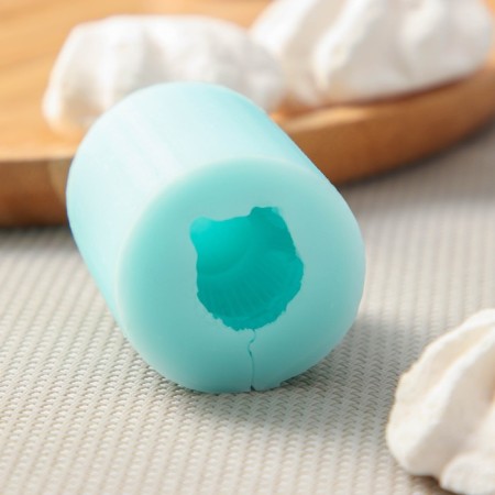 Silicone Mold “Bear in a blouse-mini”, 3.1 × 2.8 cm, height 4.1 cm, turquoise color-3