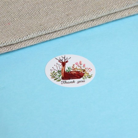 Set of stickers in the roll "Animals", 500 pcs, 2.5 x 2.5 cm-4
