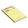 Block with a sticky edge paper 75x125 mm Erichkrause, 100 sheets yellow