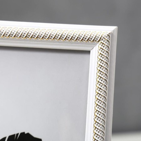 Photo frame plastic 20x25 cm "Golden spiral on white" 28x23 cm-2