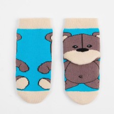 Noski children's terry, turquoise color, size 12-14