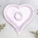 Gypsum Climber "Heart", 14x2.5cm, marble with purple stripes