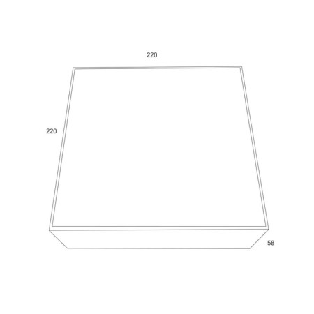 Technical C067CL-L27W3K, LED, 26 W, 220x220x58 mm, 2400 lm, 2835, white, white lamp-4