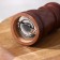 Mill for Dolyan spices, 10.5 × 4.5 cm, metallic mechanism, dark wood color