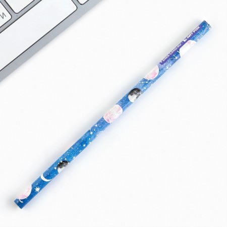 Pencil is a simple black -granographic without an eraser "Cosmos"-2