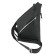 Male bag, genuine leather, black 18x2x30 cm