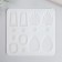 Mold Silicon "Earrings" 14 items 15.7x15.2x0.4 cm