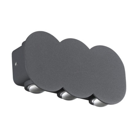 Calle lamp, 6x6W Led, 4000k, 510lm, IP54, gray color.