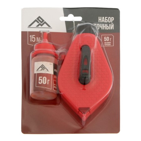 Set of scrap stitch, masking cord 15 m, coloring powder 50 g, red-5