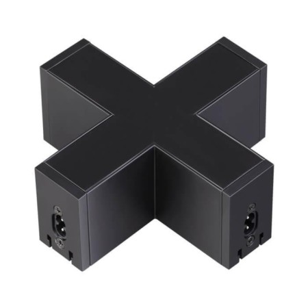 Connector (x-shaped) over, black color