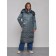 Coat insulated winter female, size 42, dark green color