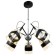 Svetogor chandelier "Morning" 5x60W E27 black