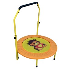 Folding mini-Batut Perfetto Sport with a handle, d = 92 cm, color orange color