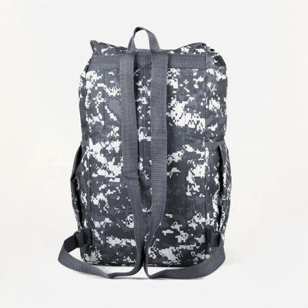 Tourist backpack, 55 liters, cord department, 4 outer pockets, ZFTS, gray/camouflage color-3