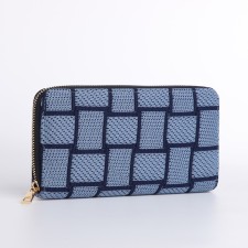 Women's wallet with lightning, blue color