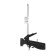 Pistol for mounting foam scrap, plastic case, aluminum tube