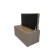Puff with a lid and weighting, 800 × 400 × 420 mm, bingo velor, color Beige