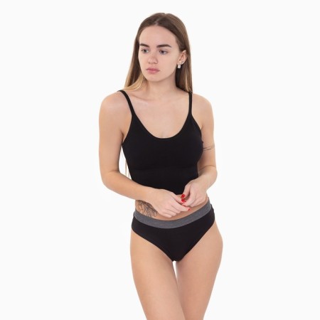 Cowards women's thongs, black color, size 46-2