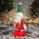 Soft toy "Santa Claus in a Sinic suit" 34x17 cm, red-green