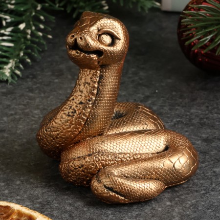 Figure "Snake Dasha" bronze, 5x6x4cm-3