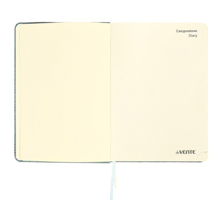 Gift Davente.clair: Diamur of Leduced A5 136 sheets, solid cover, block 70, blue + ballpoint pen-6