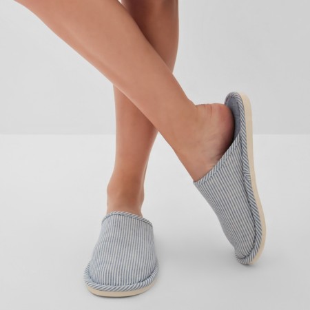 Women's slippers, size 36-37, blue color-1
