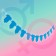 Garland "gender", blue color