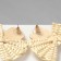 Earrings "Vakanda" style, bow, beige color