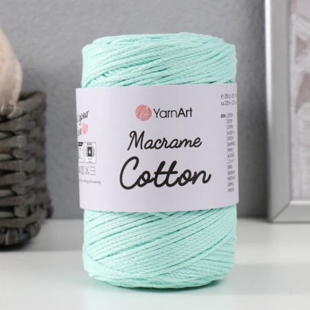 Yarn "Macrame Cotton" 20% polyester, 80% cotton 225m/250g (775 mint)-4