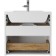 Domino Tumba Maestro under the Mario 60 sink, white gloss, suspended, with 2 upper boxes