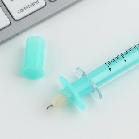 Handle joke Ball blue paste, syringe "Antidden", on the substrate-5