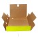 Archive folder with ties, micro -fraud, 100mm, yellow, up to 900l.