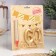 Candle in the cake jubilee "Face + Fountain", number 60, gold metallic, 6.5 cm