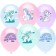 Shar Latex 12 ’’ “Little Unicorns”, pastel, 2-sided, set 25 pcs., Mix
