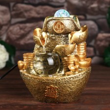 The desktop fountain from the network, the backlight 